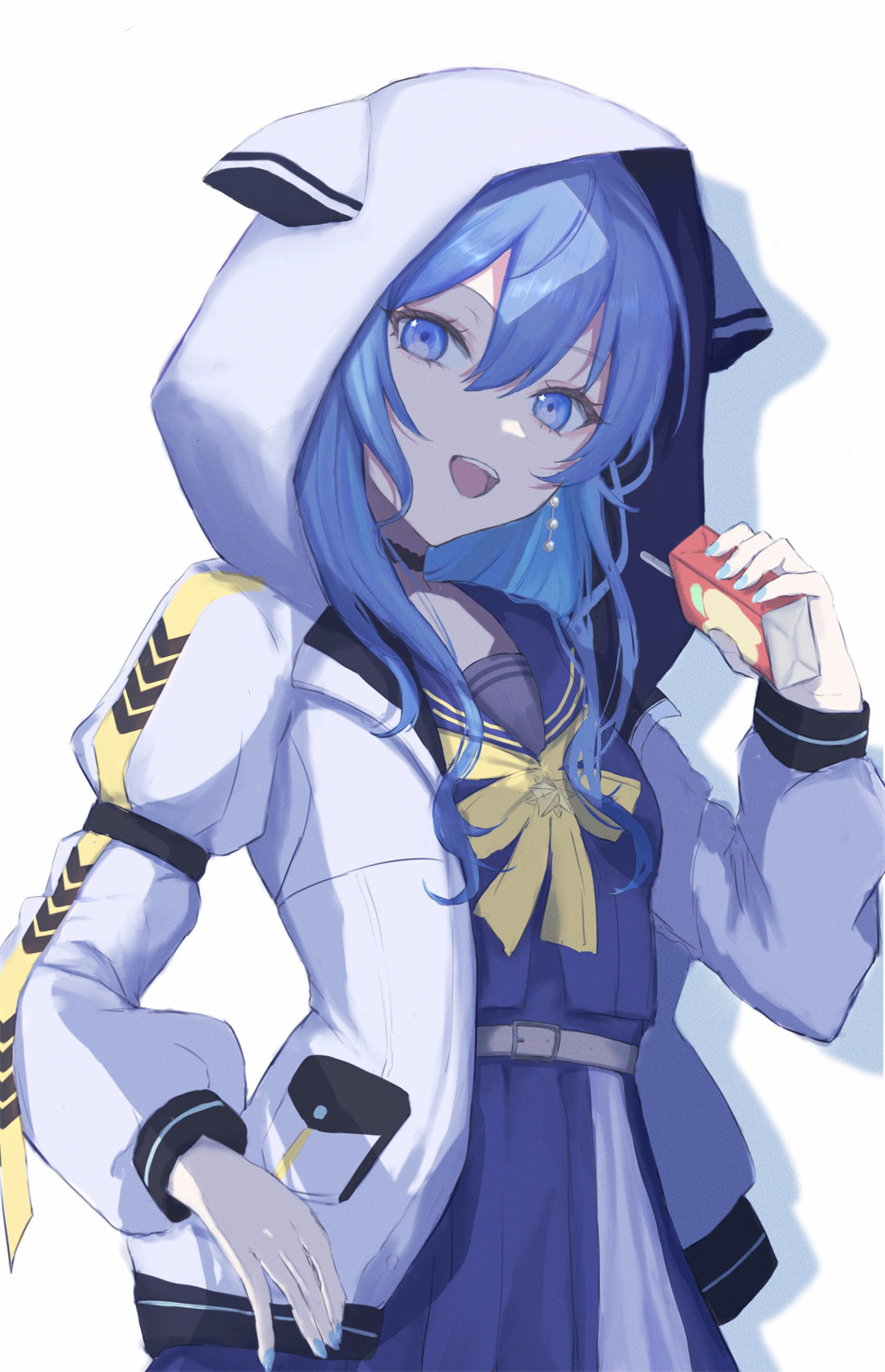 【画师推荐】你喜欢蓝色头发美少女吗？虚拟偶像 星街彗星 插画师のる的美图推荐 P站画师-第2张