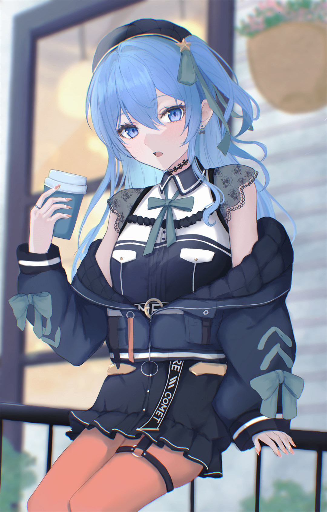 【画师推荐】你喜欢蓝色头发美少女吗？虚拟偶像 星街彗星 插画师のる的美图推荐 P站画师-第11张