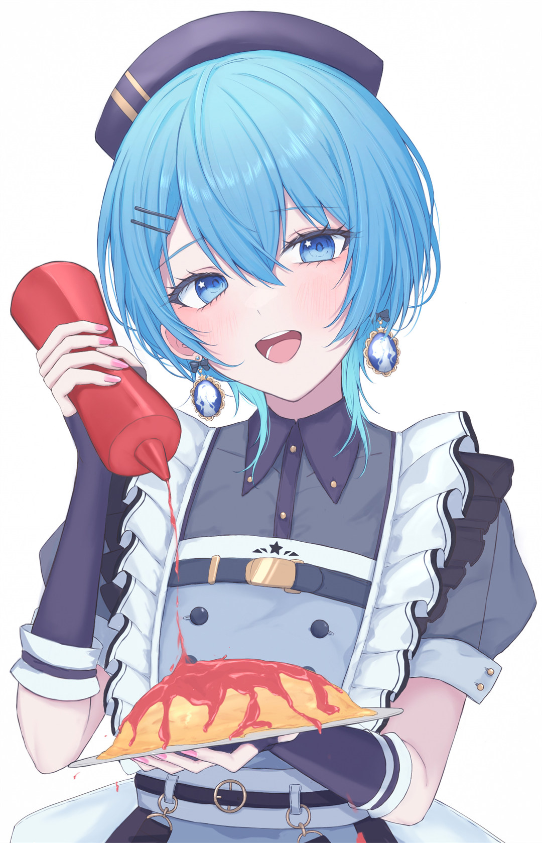 【画师推荐】你喜欢蓝色头发美少女吗？虚拟偶像 星街彗星 插画师のる的美图推荐 P站画师-第14张