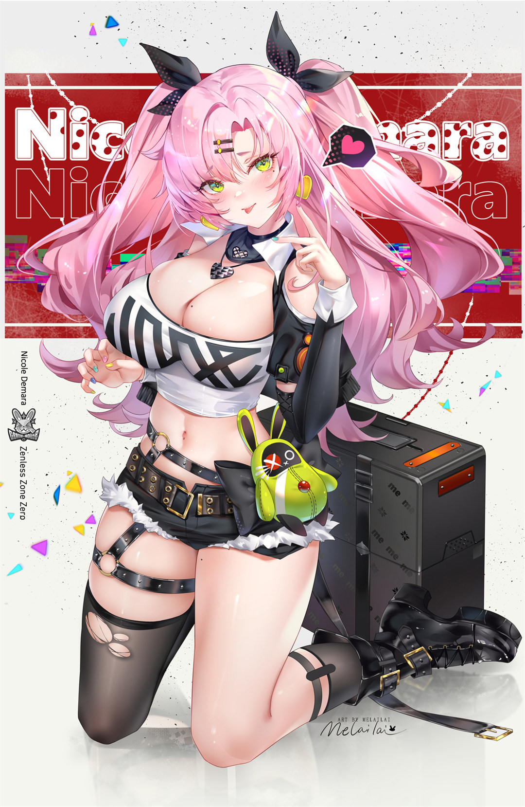 【插画精选】绝区零 粉毛美少女 新艾利都万能事务所狡兔屋创始人 妮可·德玛拉角色特辑推荐 精选插画-第5张
