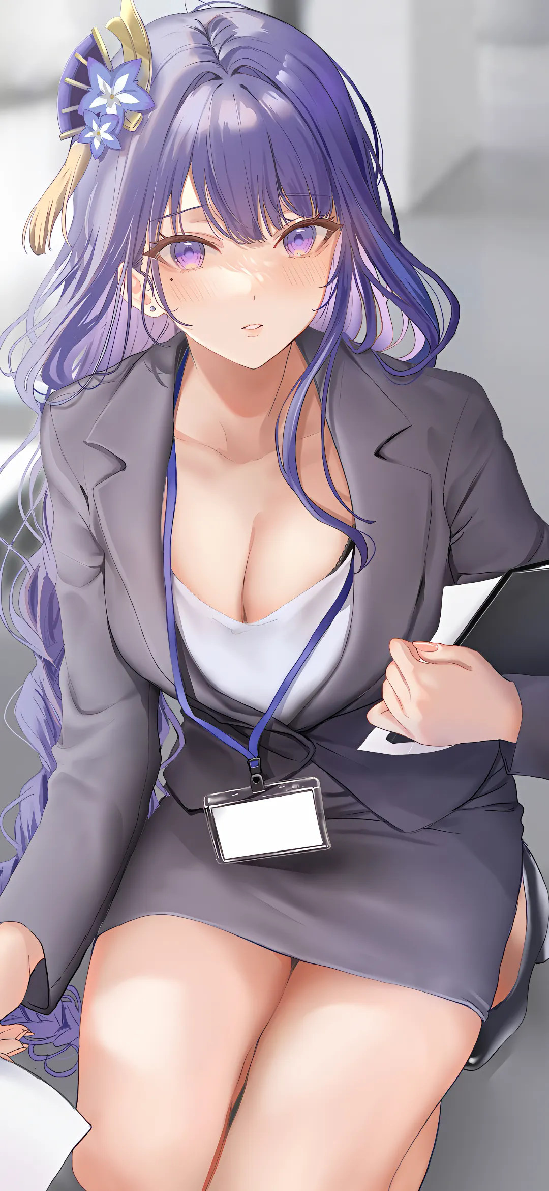 【动漫壁纸】孤独摇滚 原神纳西妲 制服雷电 刻晴 芭芭拉 春风再美也比不上你的笑 手机壁纸-第10张