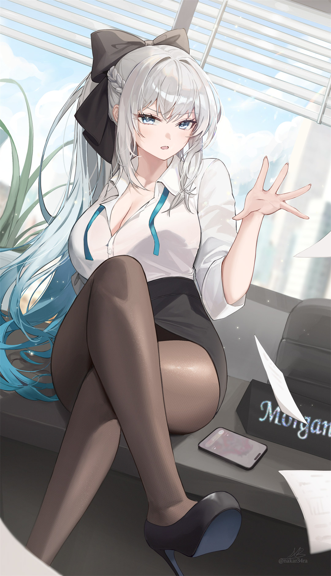 【画师精选】兽耳美少女 碧蓝档案 早濑优香 韩国插画师NakaR的美图作品推荐 精选插画-第4张
