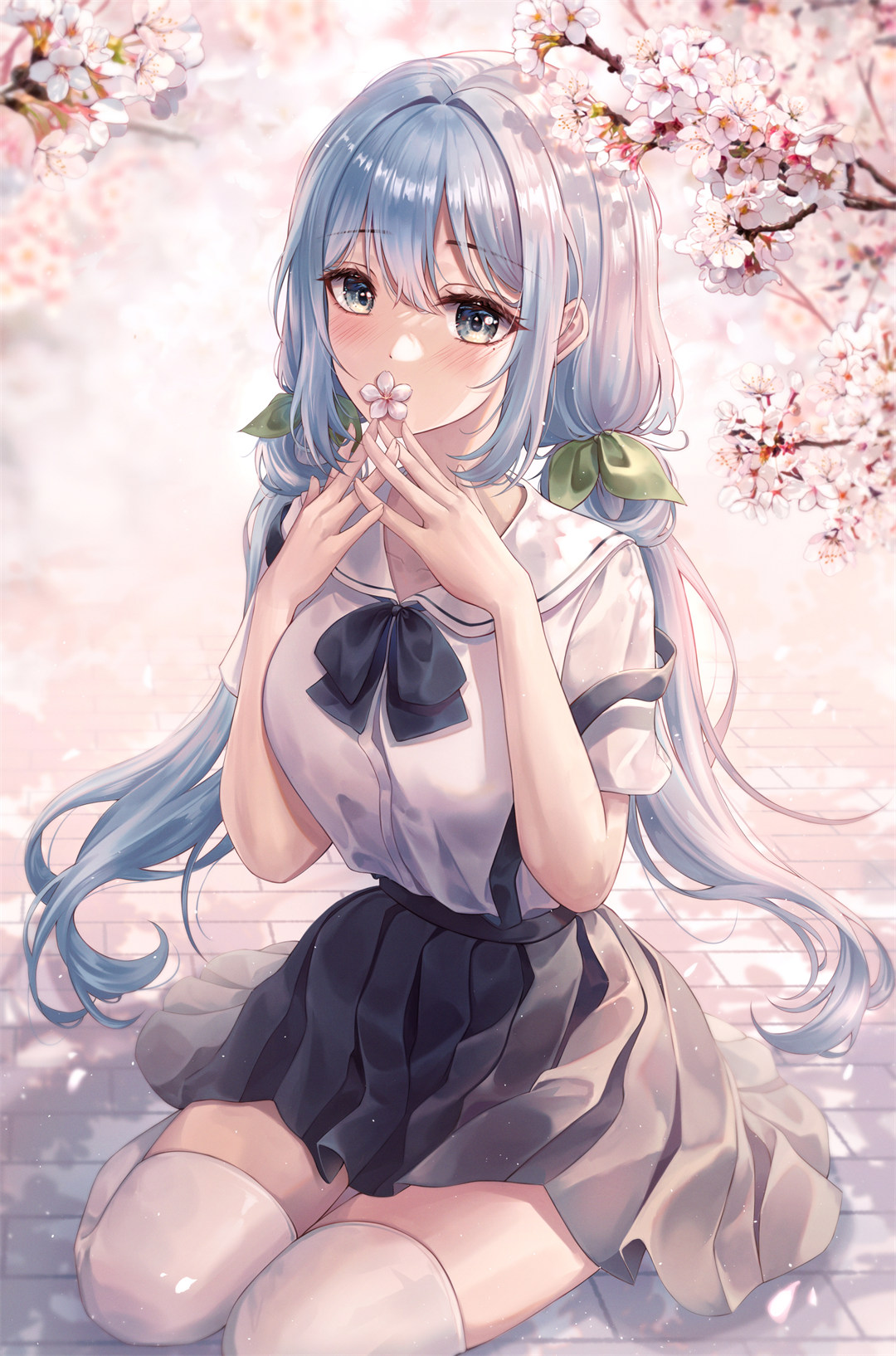 【画师推荐】碧蓝档案 砂狼白子 圣园弥香 韩国插画师pippin的动漫美图推荐 P站画师-第5张