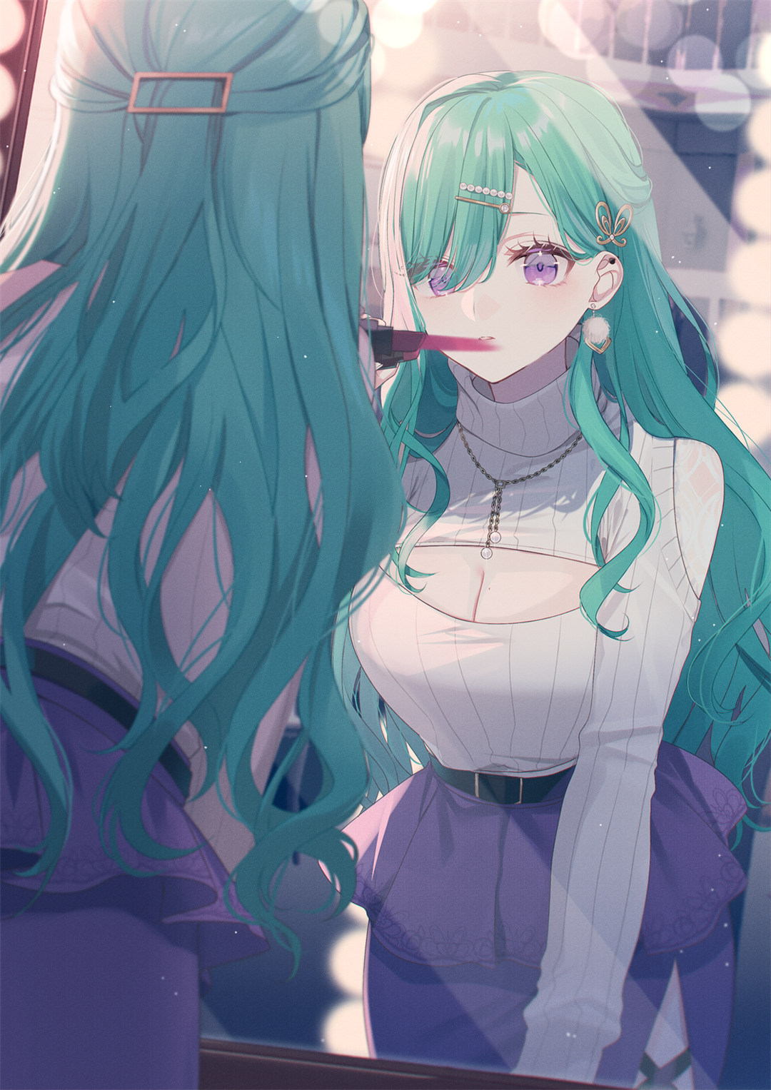 【P站美图】碧蓝档案 空崎ヒナ 妮可 崩坏：星穹铁道 流萤 藿藿 插画动漫美图推荐 P站美图-第3张