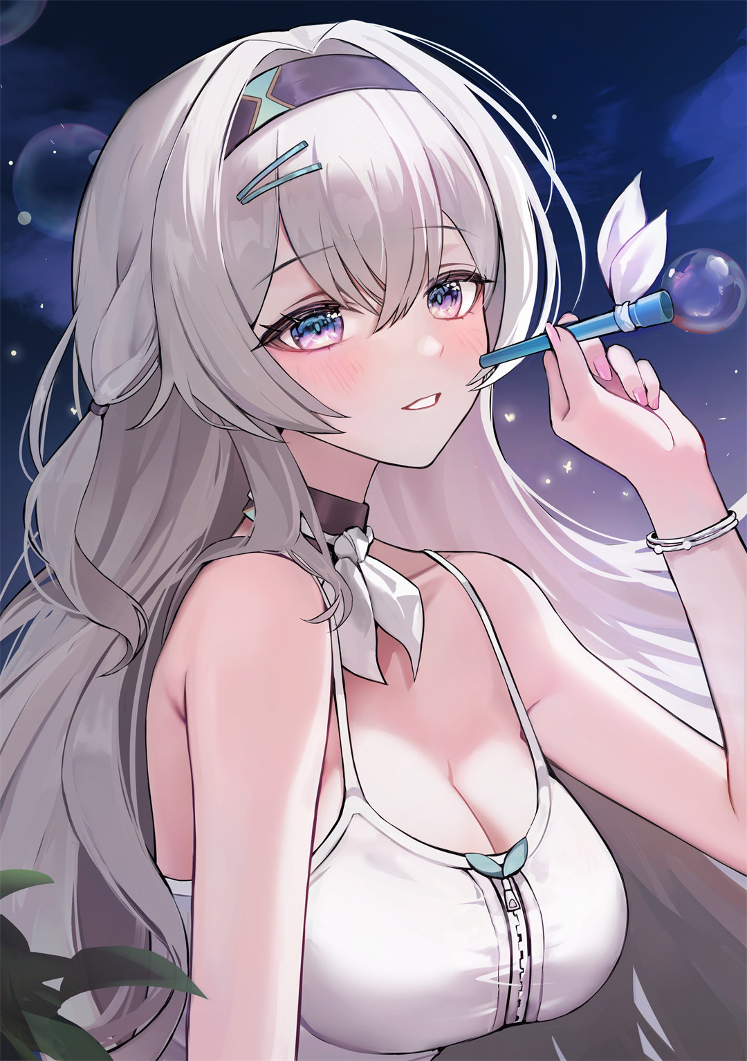 【P站美图】鸣潮 吟霖 碧蓝档案 仲正一花 明日方舟 迷迭香  伊芙利特 插画动漫美图推荐 P站美图-第4张