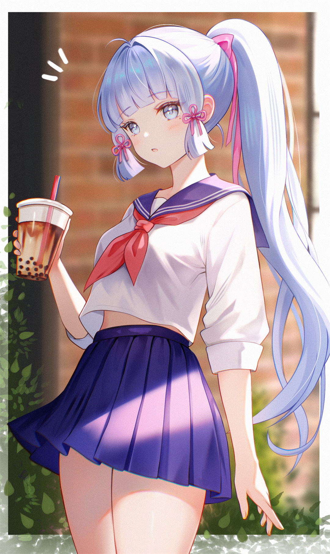 【插画特辑】不如说…我还挺期待与你的见面 原神 珊瑚宫心海 同人角色插画美图推荐 P站美图-第6张