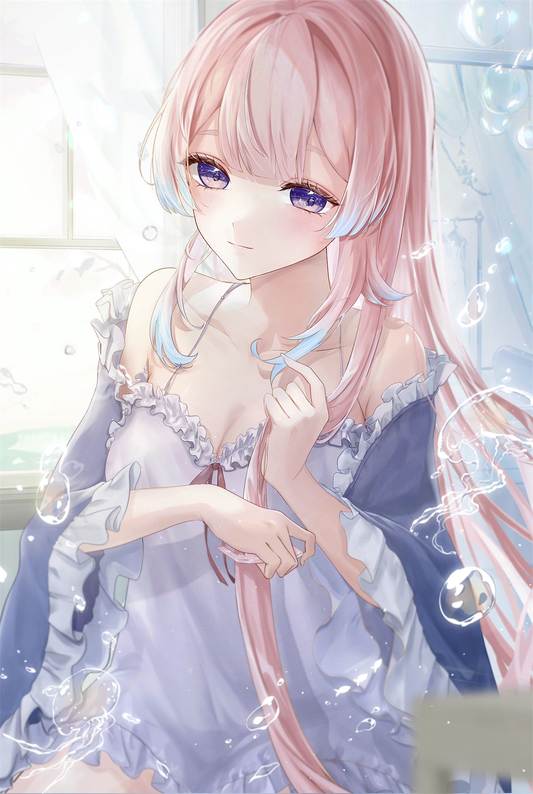 【插画特辑】不如说…我还挺期待与你的见面 原神 珊瑚宫心海 同人角色插画美图推荐 P站美图-第8张