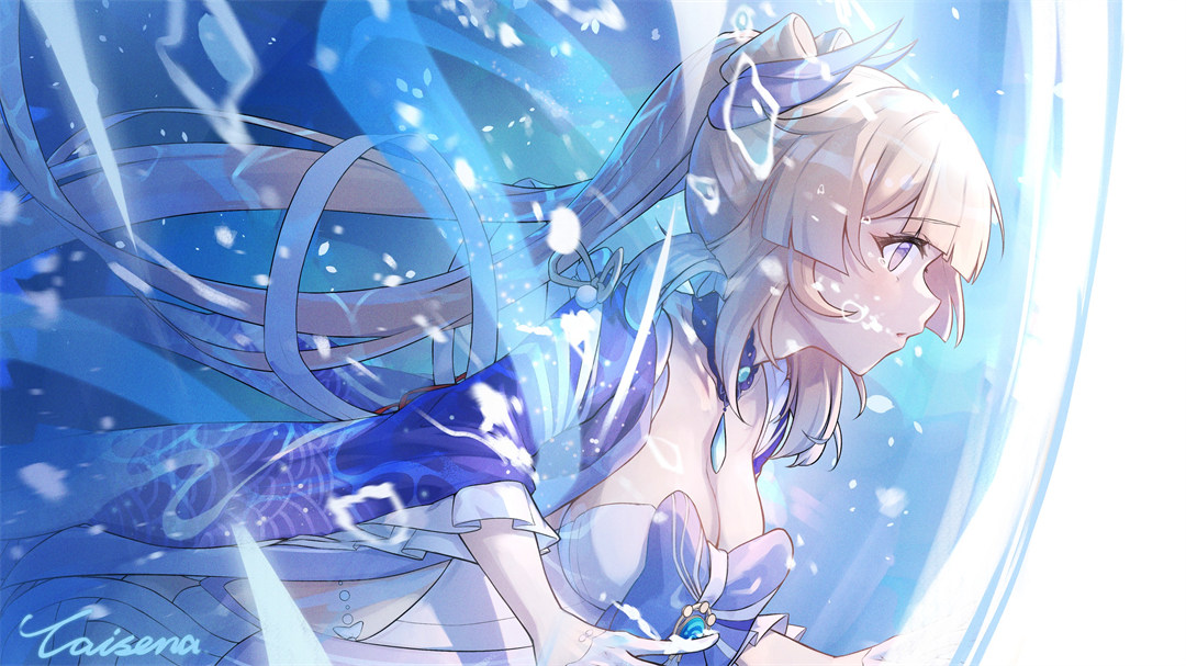 【插画特辑】不如说…我还挺期待与你的见面 原神 珊瑚宫心海 同人角色插画美图推荐 P站美图-第10张