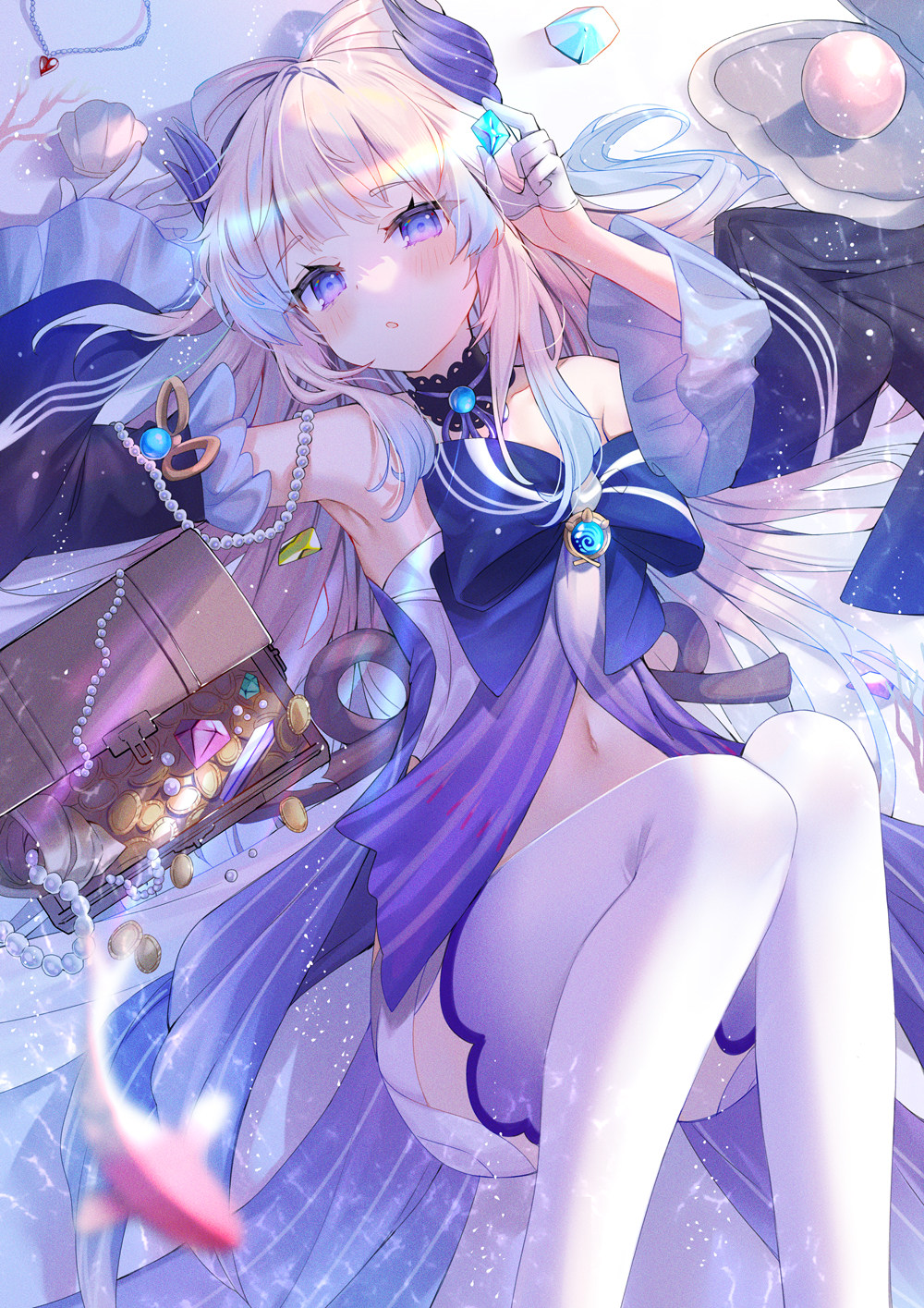 【插画特辑】不如说…我还挺期待与你的见面 原神 珊瑚宫心海 同人角色插画美图推荐 P站美图-第15张