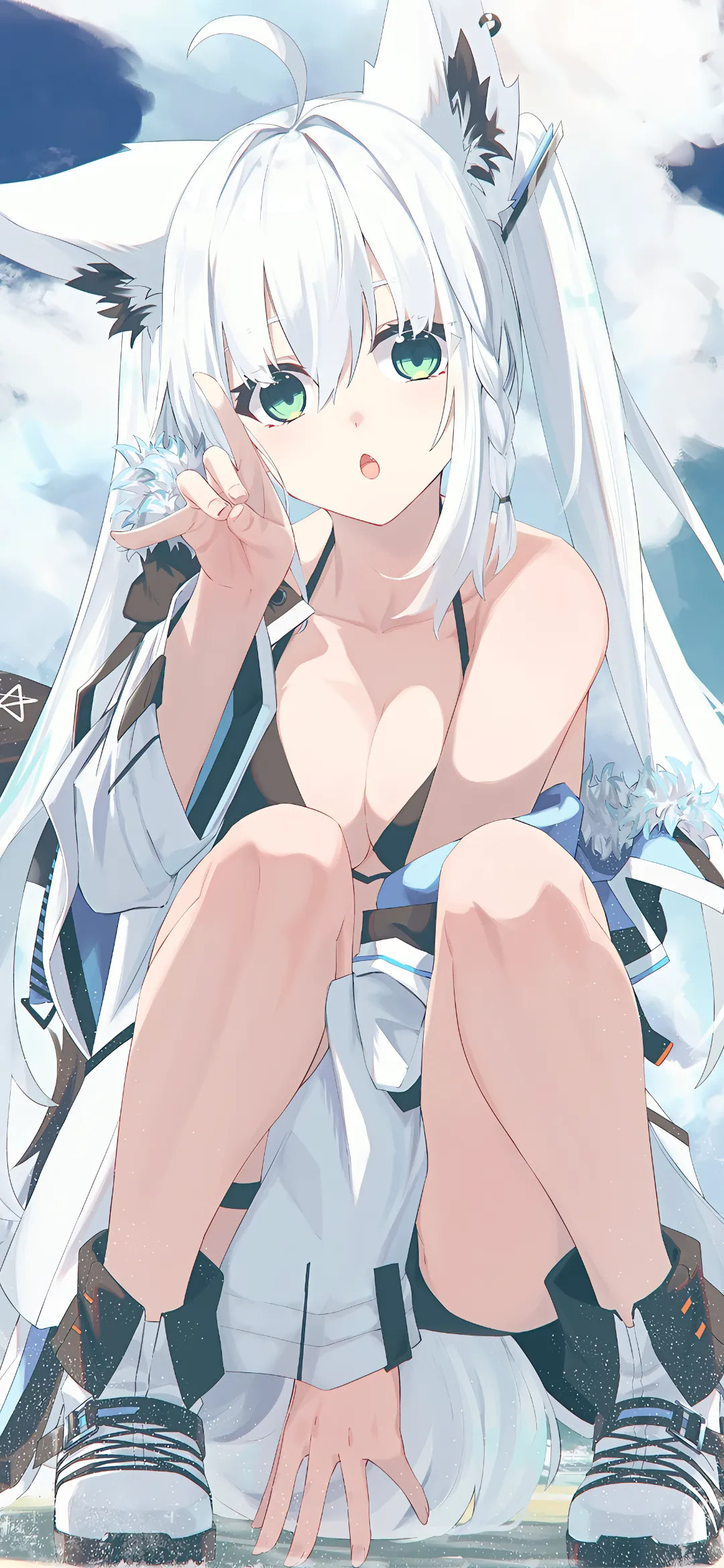 【动漫壁纸】绝区零 艾莲·乔 妮可 兽耳美少女 JK制服 你是我最想要留住的时光 手机壁纸-第6张
