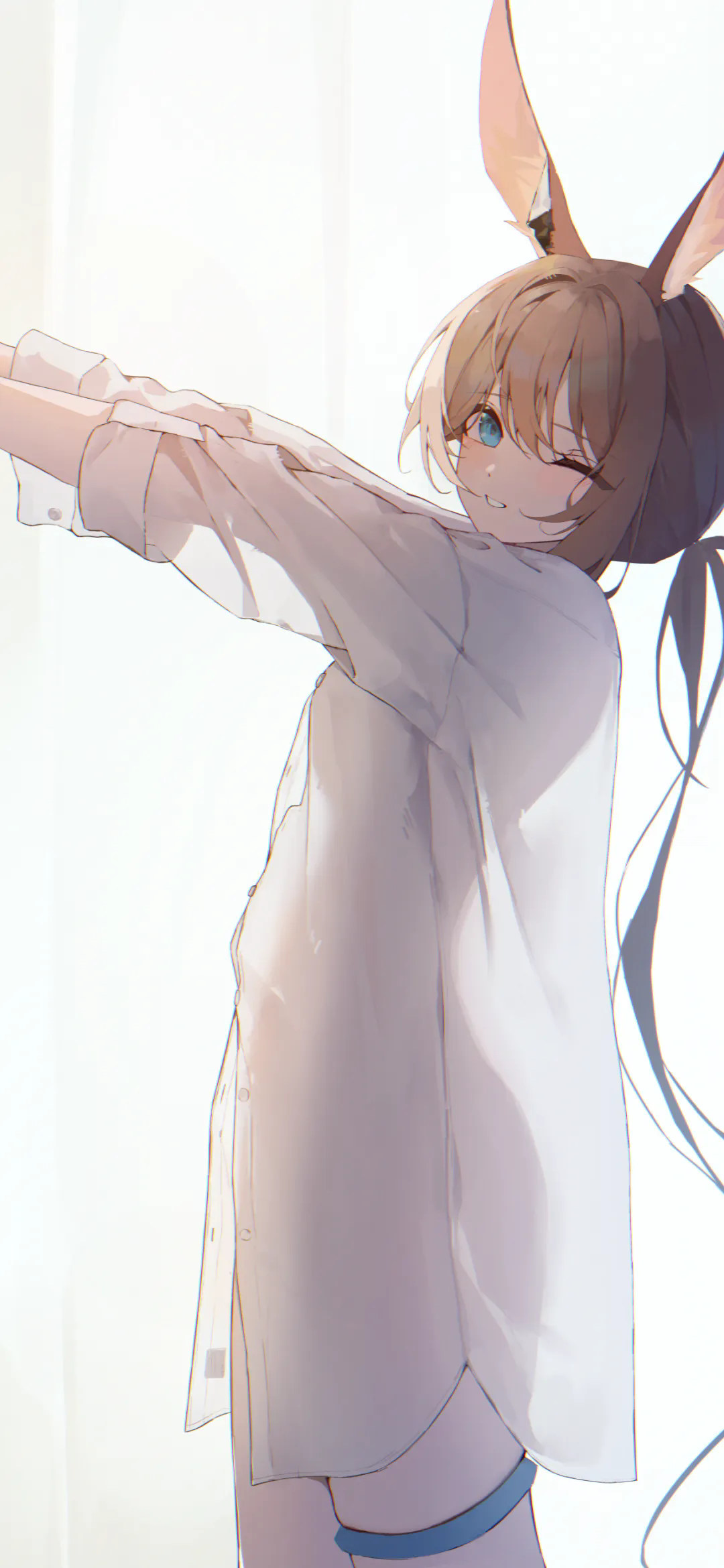 【动漫壁纸】JK制服 赛马娘 星野爱 兽耳美少女  争不过朝夕，又念着过往。 手机壁纸-第3张