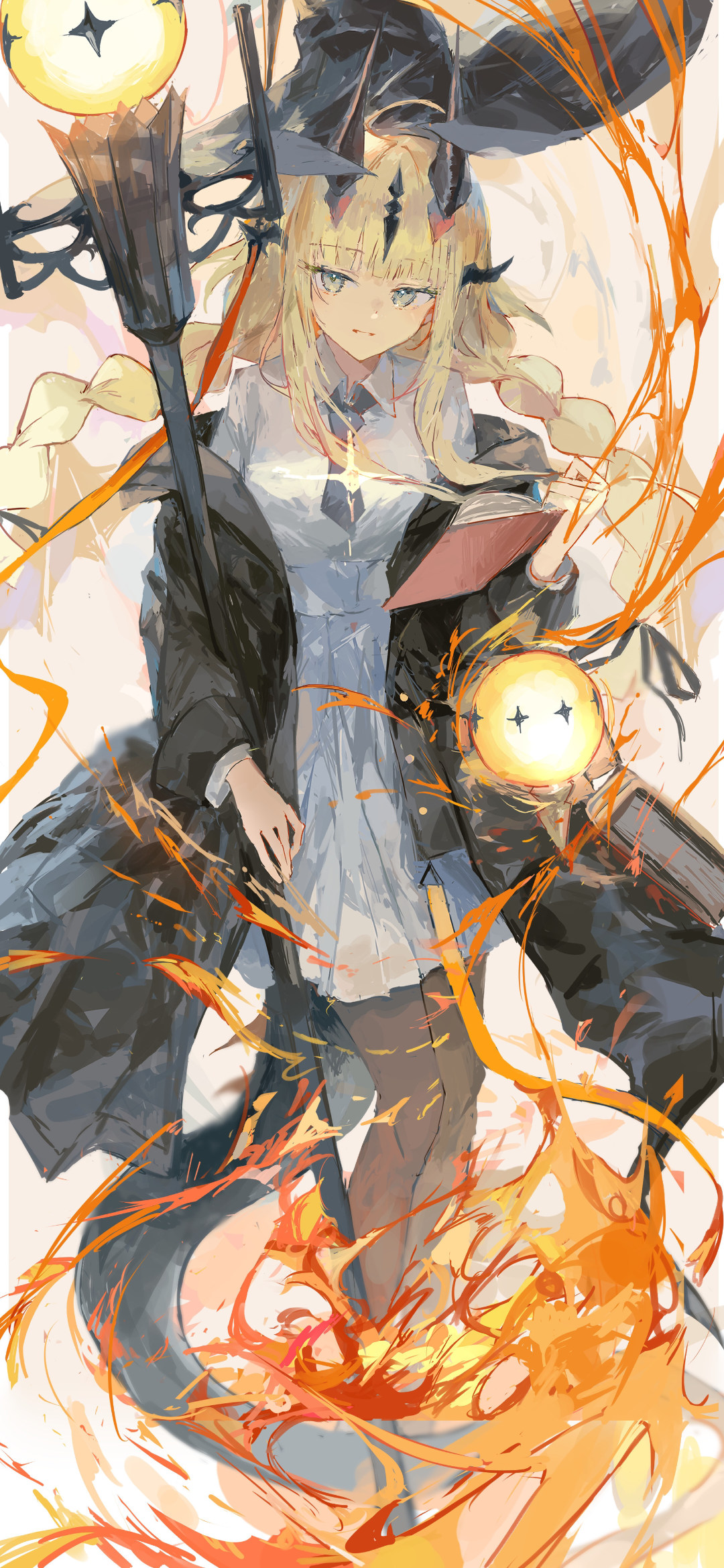 【动漫壁纸】白毛美少女 虚拟主播 朱音リゼ  崩铁 花火 绝区零 艾莲 插画动漫美图推荐 动漫壁纸-第1张