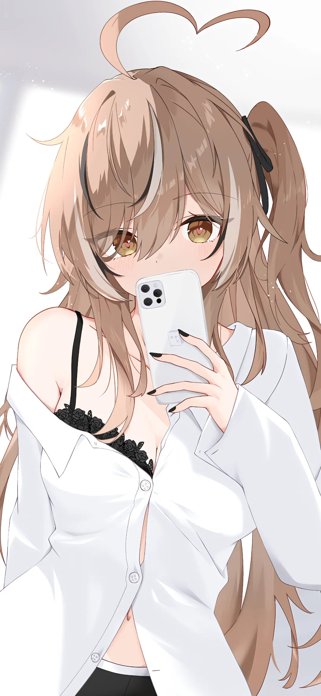 【动漫壁纸】白毛美少女 虚拟主播 朱音リゼ  崩铁 花火 绝区零 艾莲 插画动漫美图推荐 动漫壁纸-第8张