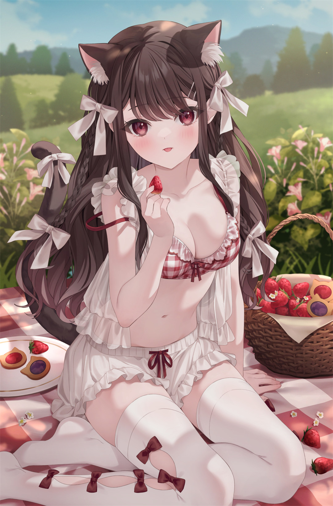 【插画精选】碧蓝档案 阿洛娜 白丝 裸足 绝区零 妮可 崩铁 翡翠 会员动漫美图推荐 精选插画-第3张