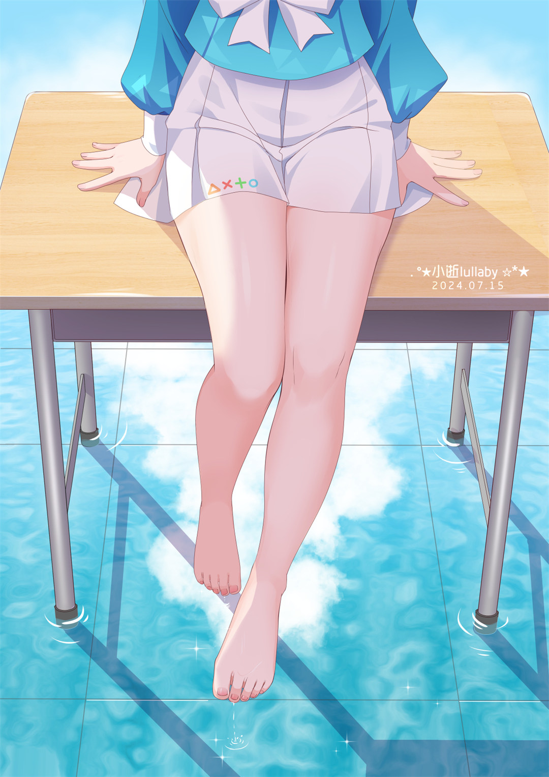 【插画精选】碧蓝档案 阿洛娜 白丝 裸足 绝区零 妮可 崩铁 翡翠 会员动漫美图推荐 精选插画-第4张