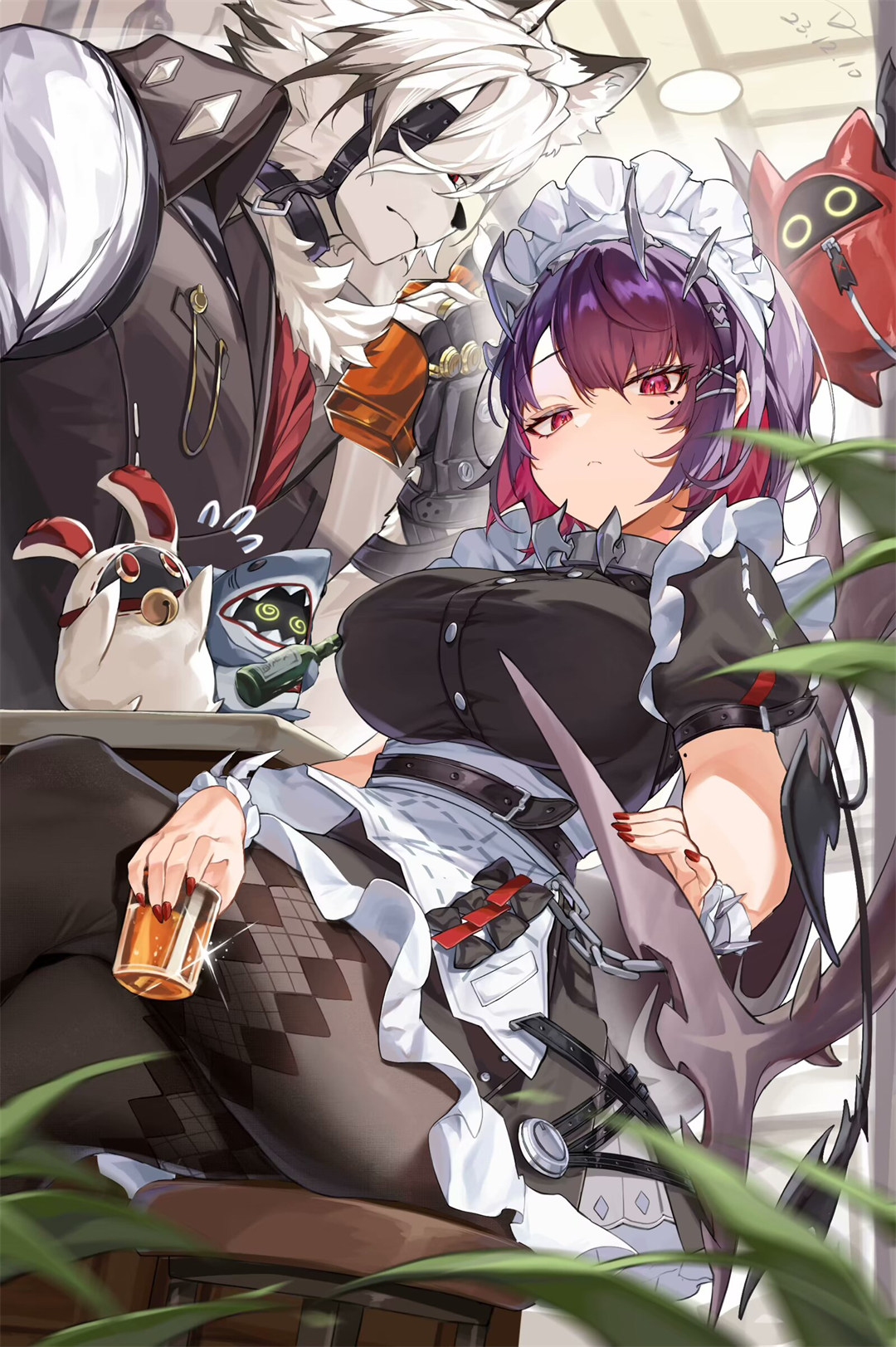 【插画特辑】把棒棒糖叼在嘴里，把少女的心思藏在怀里 绝区零 鲨鱼妹妹艾莲 乔 插画美图推荐 P站美图-第2张