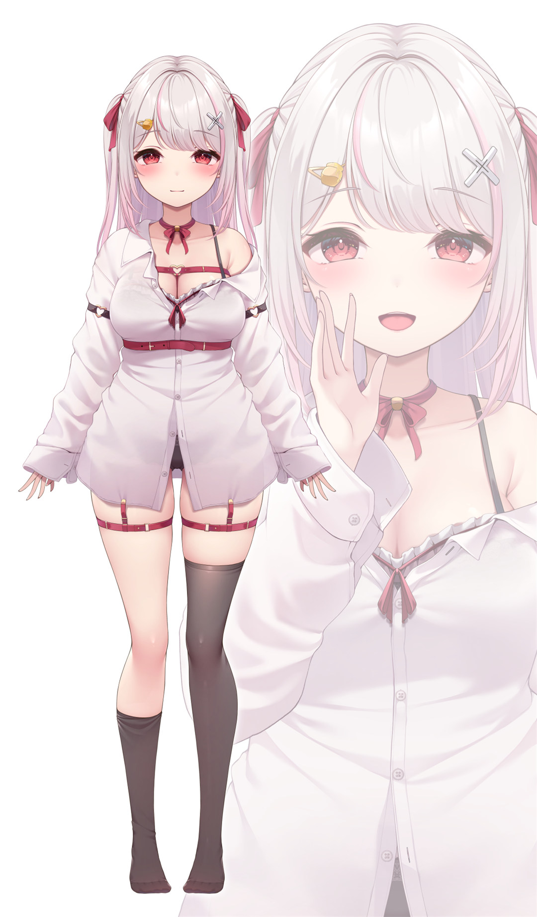 【P站美图】碧蓝档案 小鸟游星野 虚拟主播 木蜜甜花 银发美少女 水の騎士 插画，美图推荐 P站美图-第4张