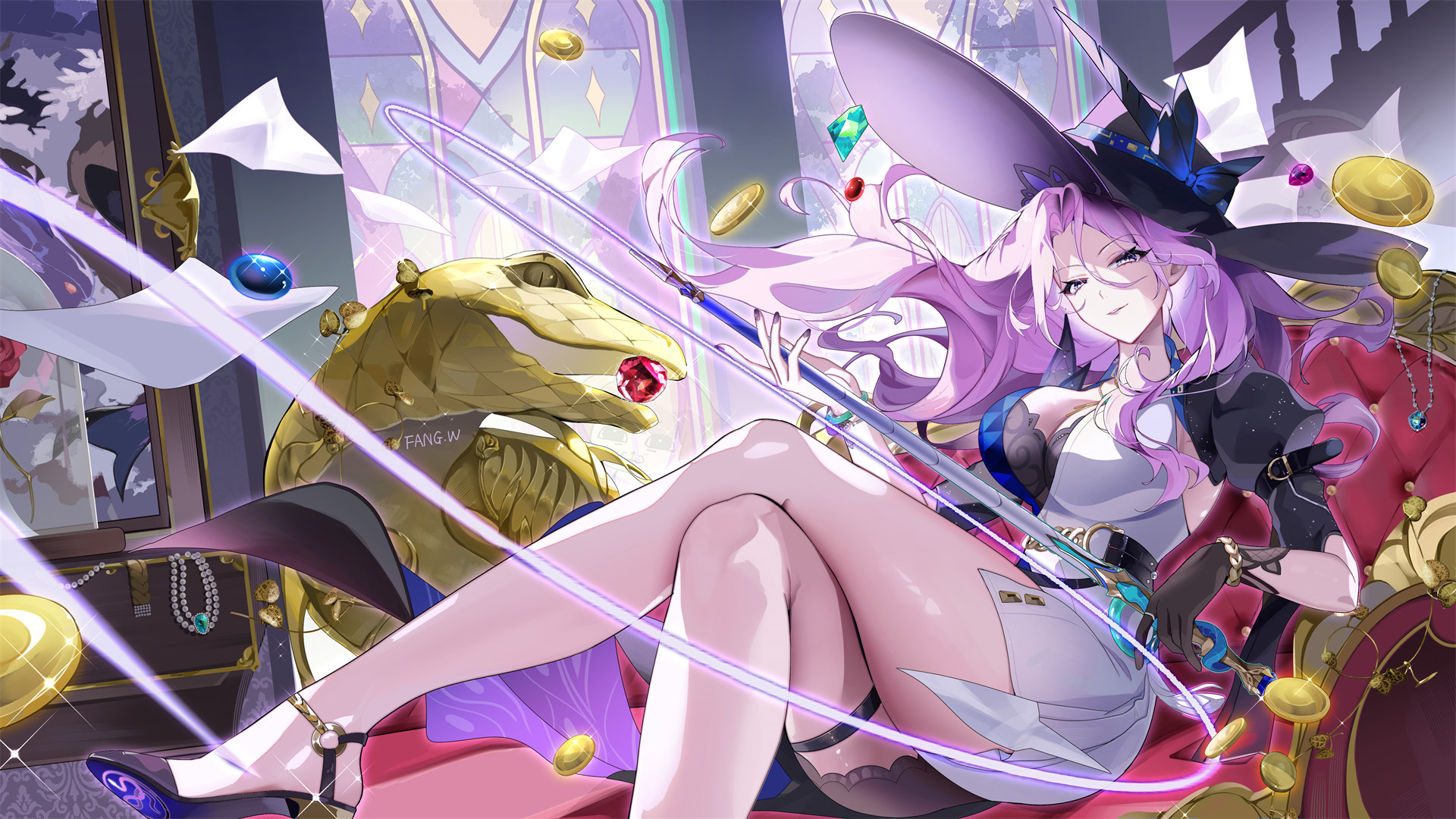 【动漫壁纸】初音未来 星穹铁道 卡芙卡 在茫茫的人海里 只有你格外清晰 手机壁纸-第13张