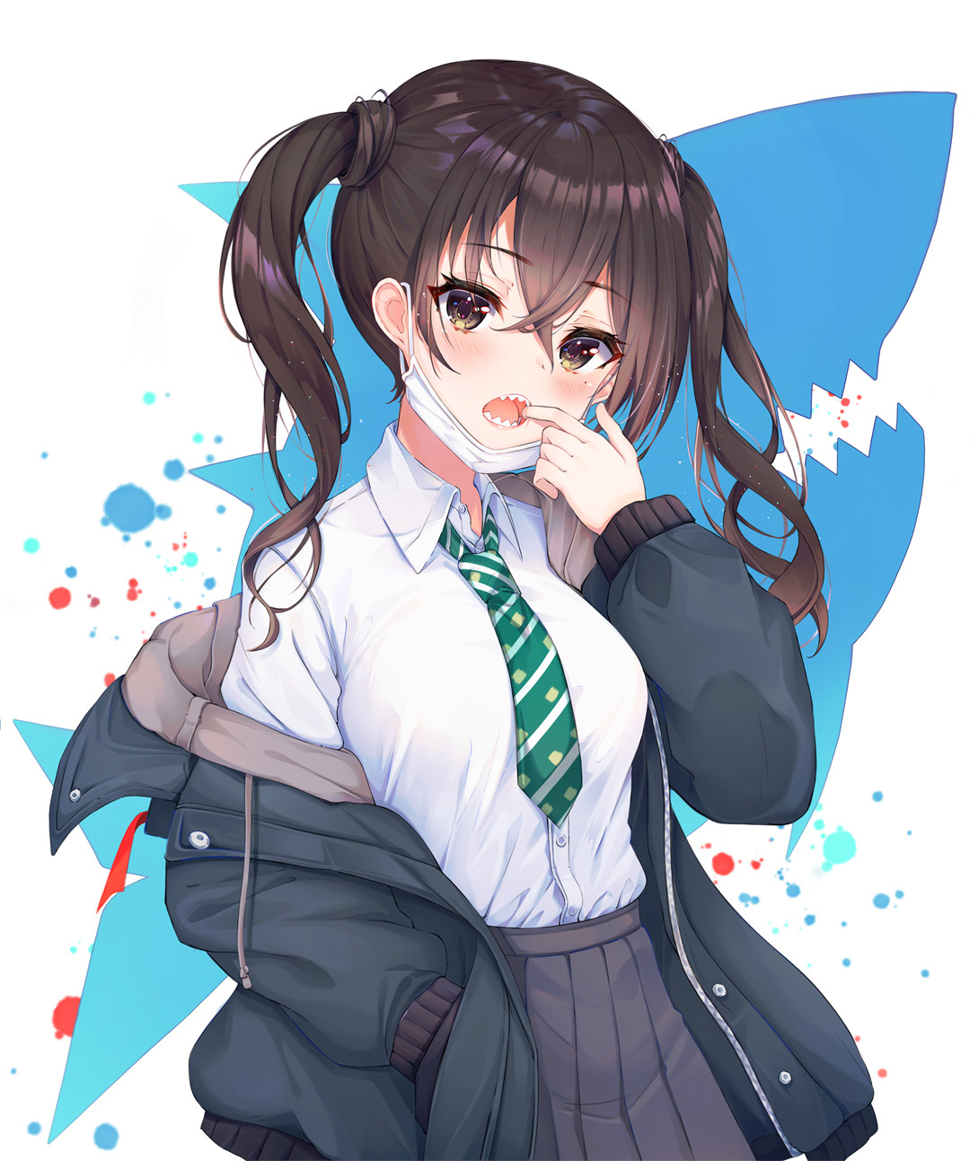 【P站画师】制服美少女集中营 韩国插画师Lebring的插画美图作品推荐 P站美图-第1张