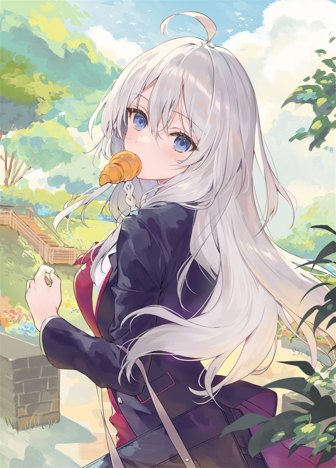 【P站美图】碧蓝档案 砂狼白子 JK制服少女 原神 妮露 芙宁娜 星铁 卡芙卡 插画美图推荐 P站美图-第1张