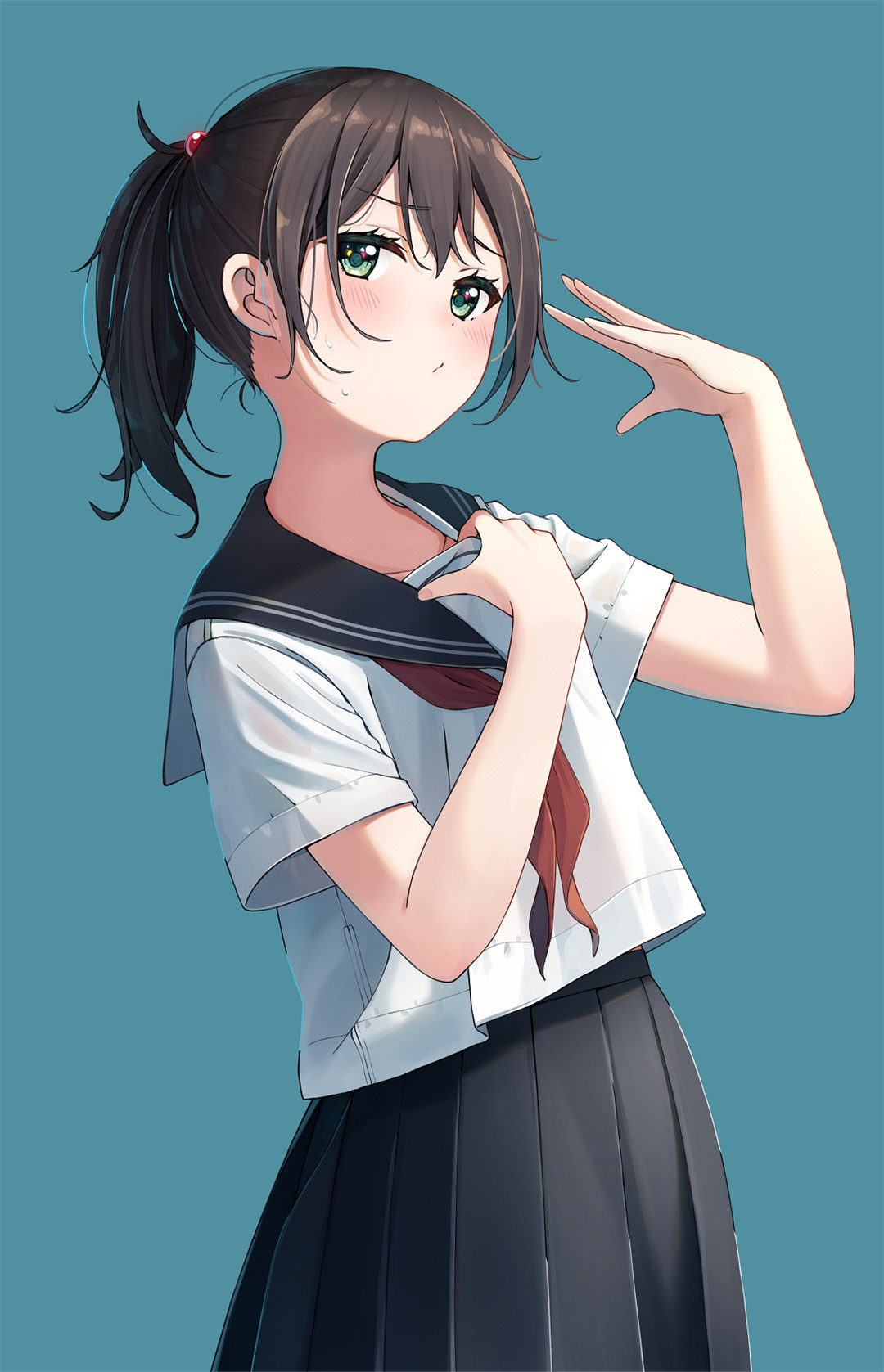 【P站美图】碧蓝档案 砂狼白子 JK制服少女 原神 妮露 芙宁娜 星铁 卡芙卡 插画美图推荐 P站美图-第2张