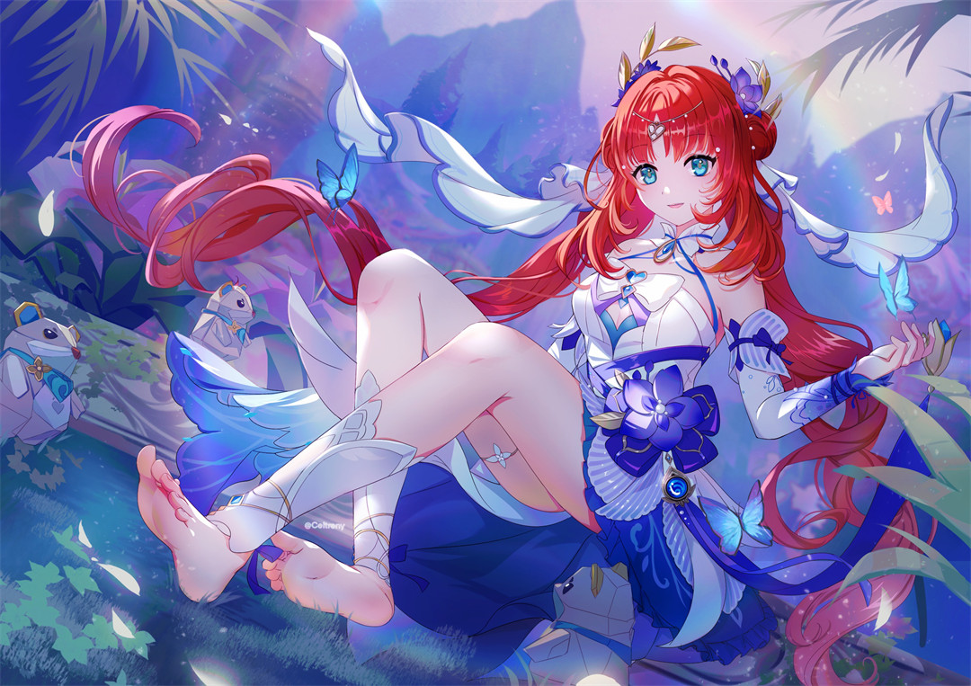 【P站美图】碧蓝档案 砂狼白子 JK制服少女 原神 妮露 芙宁娜 星铁 卡芙卡 插画美图推荐 P站美图-第7张