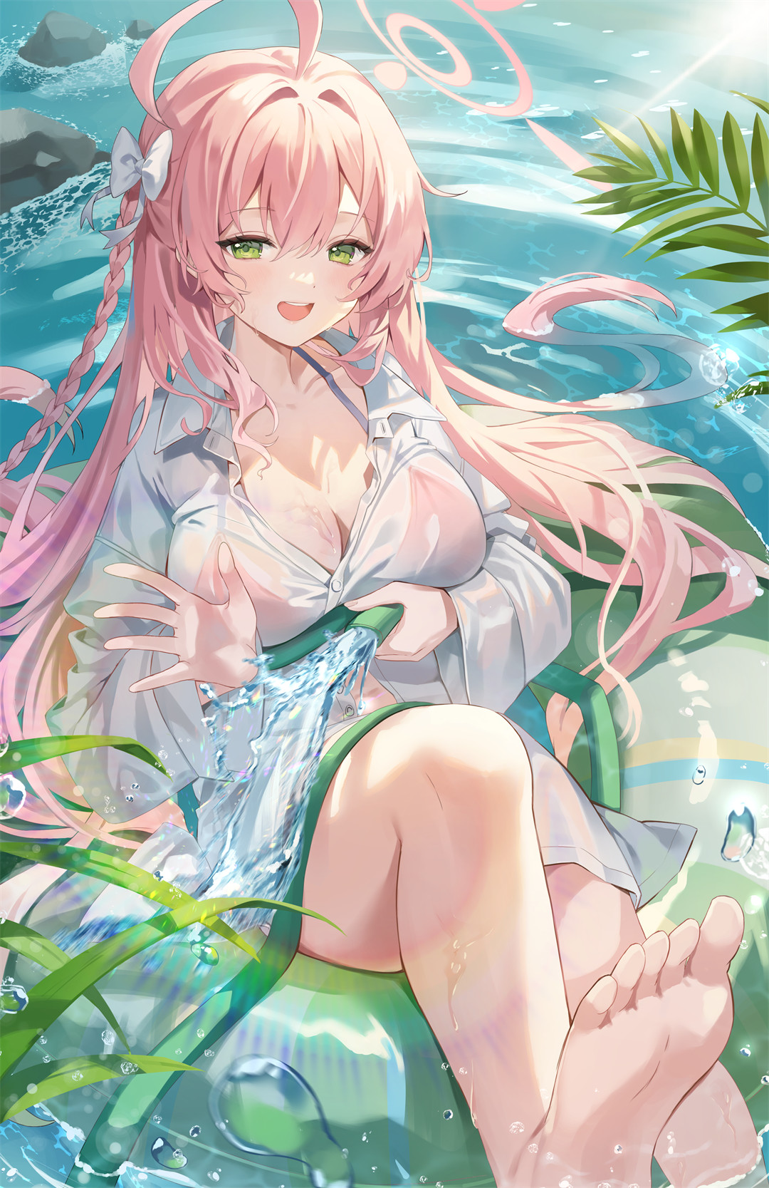【P站美图】碧蓝档案 砂狼白子 JK制服少女 原神 妮露 芙宁娜 星铁 卡芙卡 插画美图推荐 P站美图-第8张