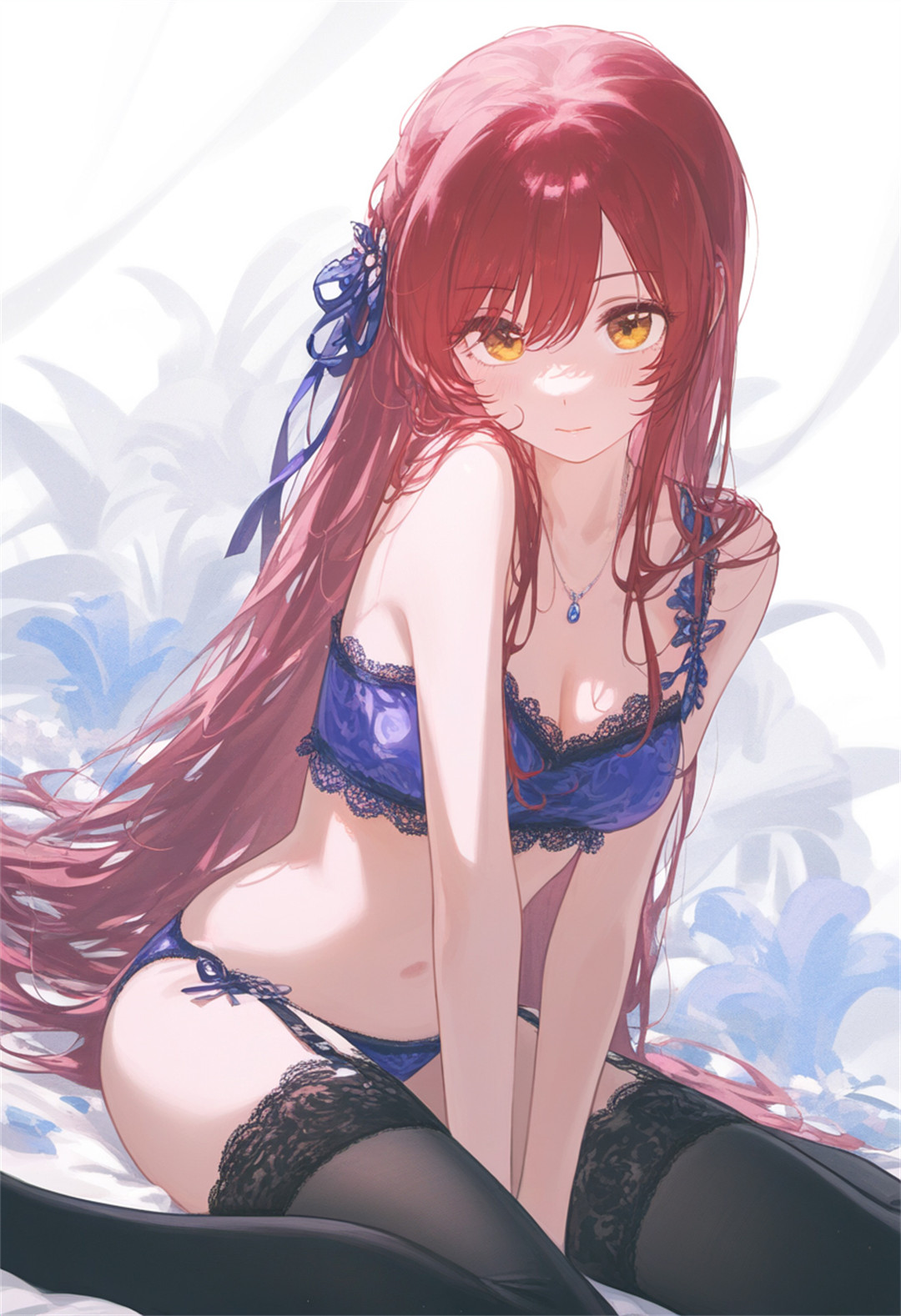 【AI精选】艾莉莎·米哈伊洛芙娜·九条原神 妮露 会员AI作品推荐 精选插画-第1张