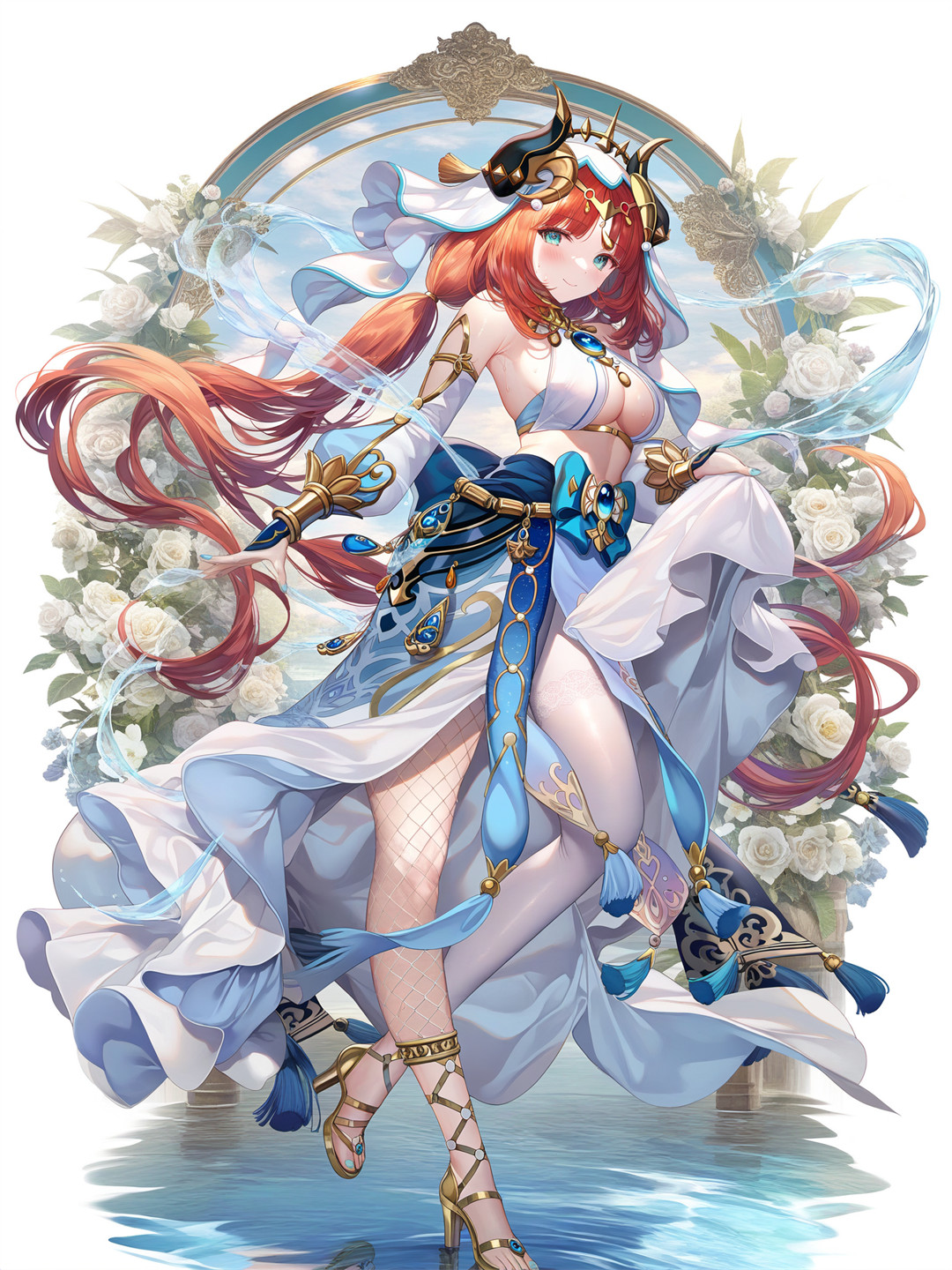 【AI精选】艾莉莎·米哈伊洛芙娜·九条原神 妮露 会员AI作品推荐 精选插画-第6张