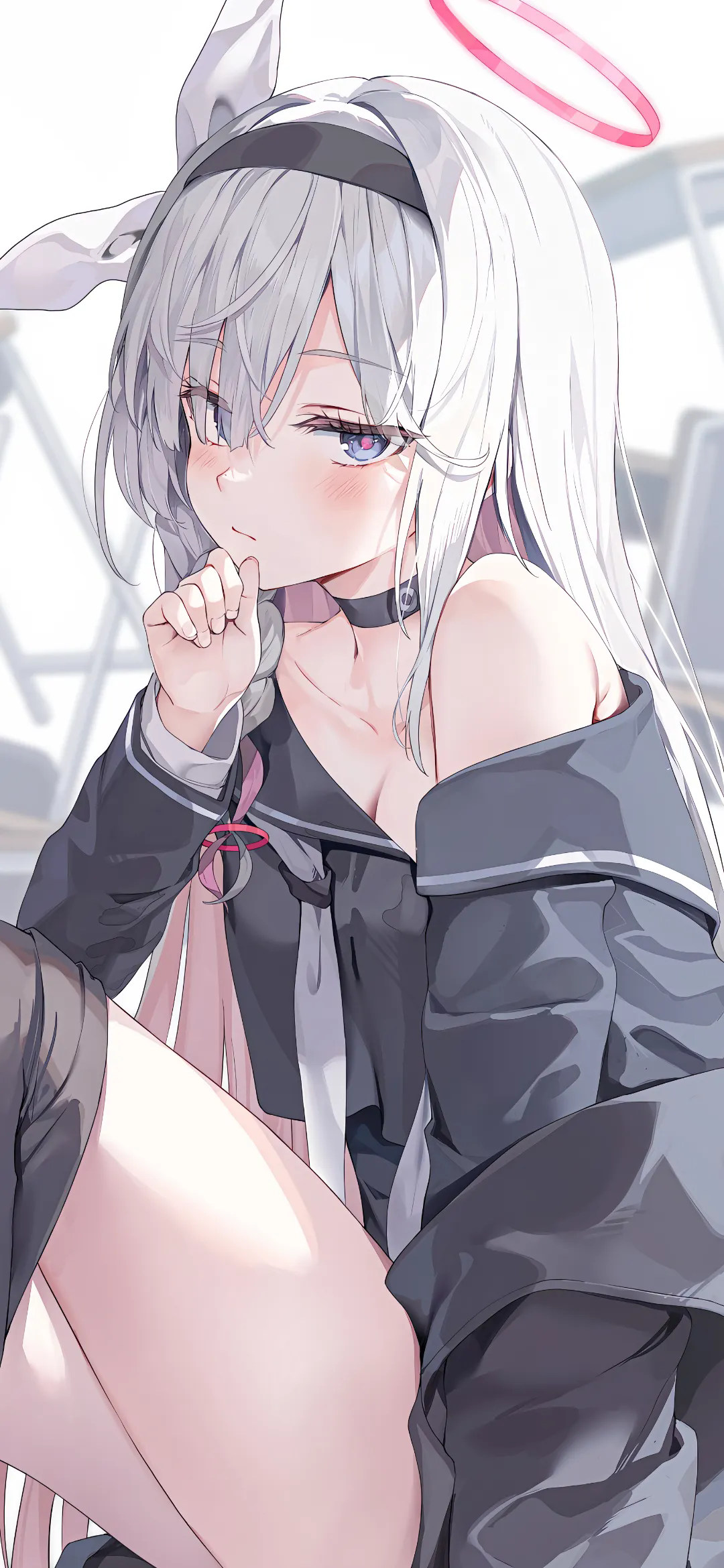 【动漫壁纸】白毛兽耳美少女 赛马娘 女仆 星铁 星 我的存在就好比群演 无关紧要 手机壁纸-第9张