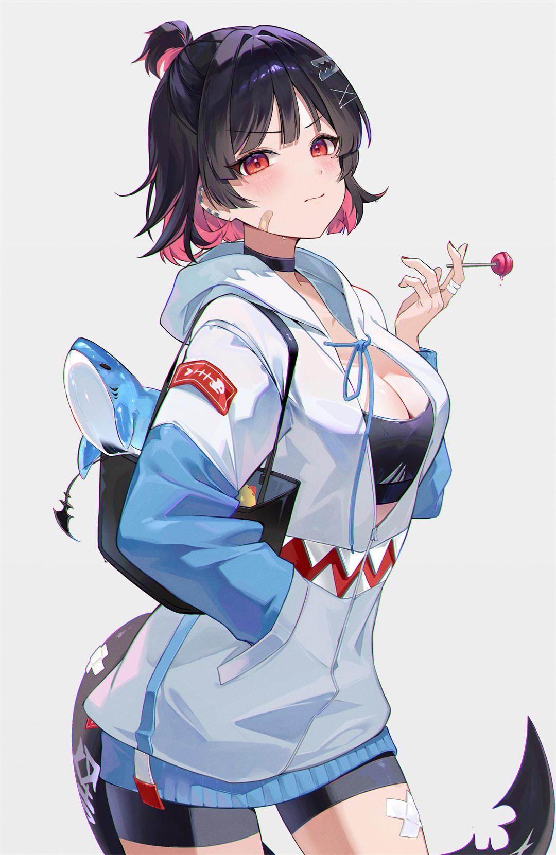 【P站美图】海边美少女 JK制服 天空 砂狼白子 花火 小鸟游星野 插画美图推荐 P站美图-第8张