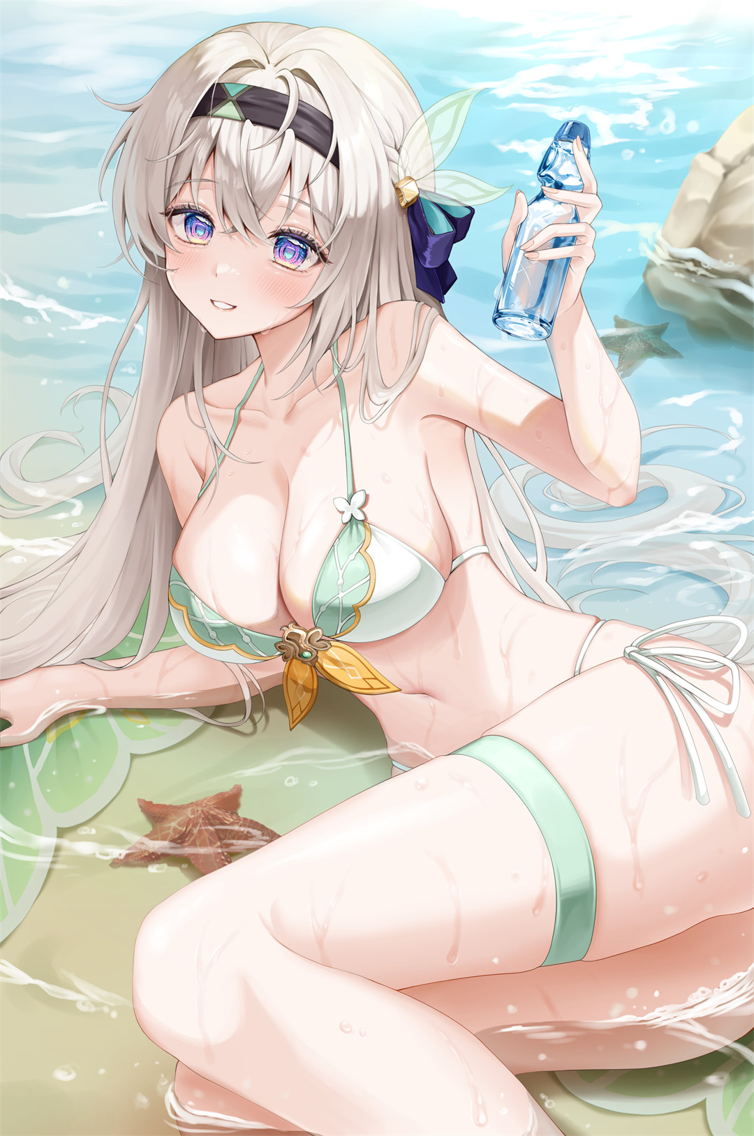 【插画精选】泳装美少女 星穹铁道 流萤 碧蓝档案 尾刃カンナ 会员插画美图推荐 精选插画-第2张