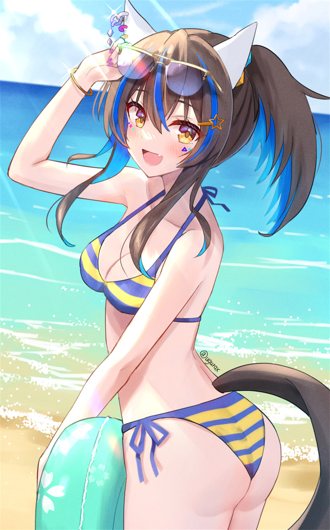 【插画精选】泳装美少女 星穹铁道 流萤 碧蓝档案 尾刃カンナ 会员插画美图推荐 精选插画-第4张