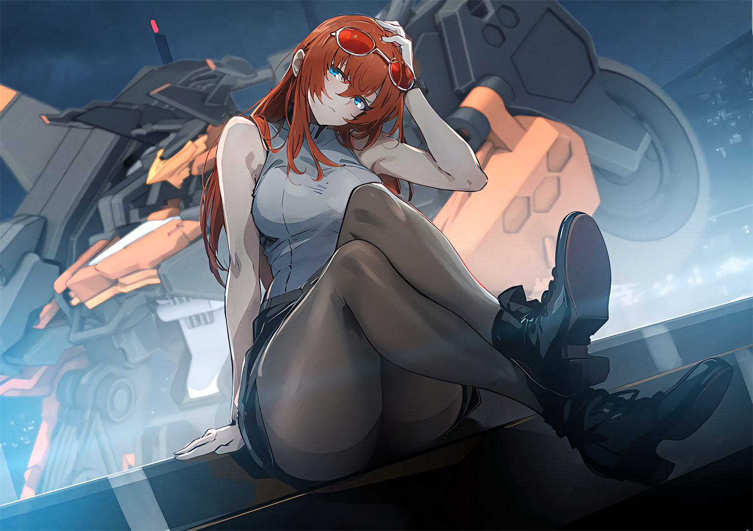 【动漫壁纸】兽耳美少女 碧蓝档案 女仆 放任自己在无尽黑暗憔悴 手机壁纸-第14张