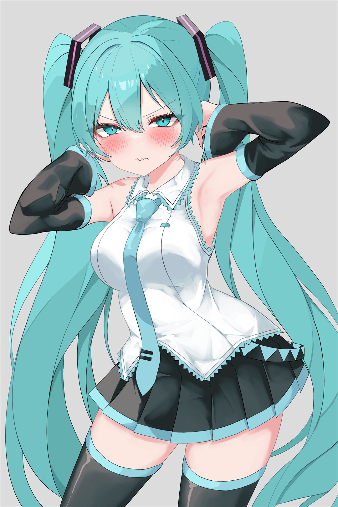 【P站美图】虚拟偶像 樱巫女 碧蓝档案 早濑优香 锭前纱织 Miku 插画美图推荐 P站美图-第11张