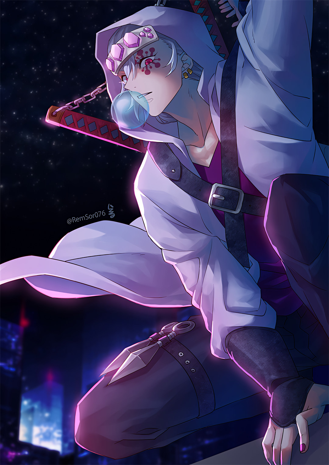 【壁纸特辑】鬼灭之刃 蝴蝶忍 灶门祢豆子 插画美图 P站美图-第6张