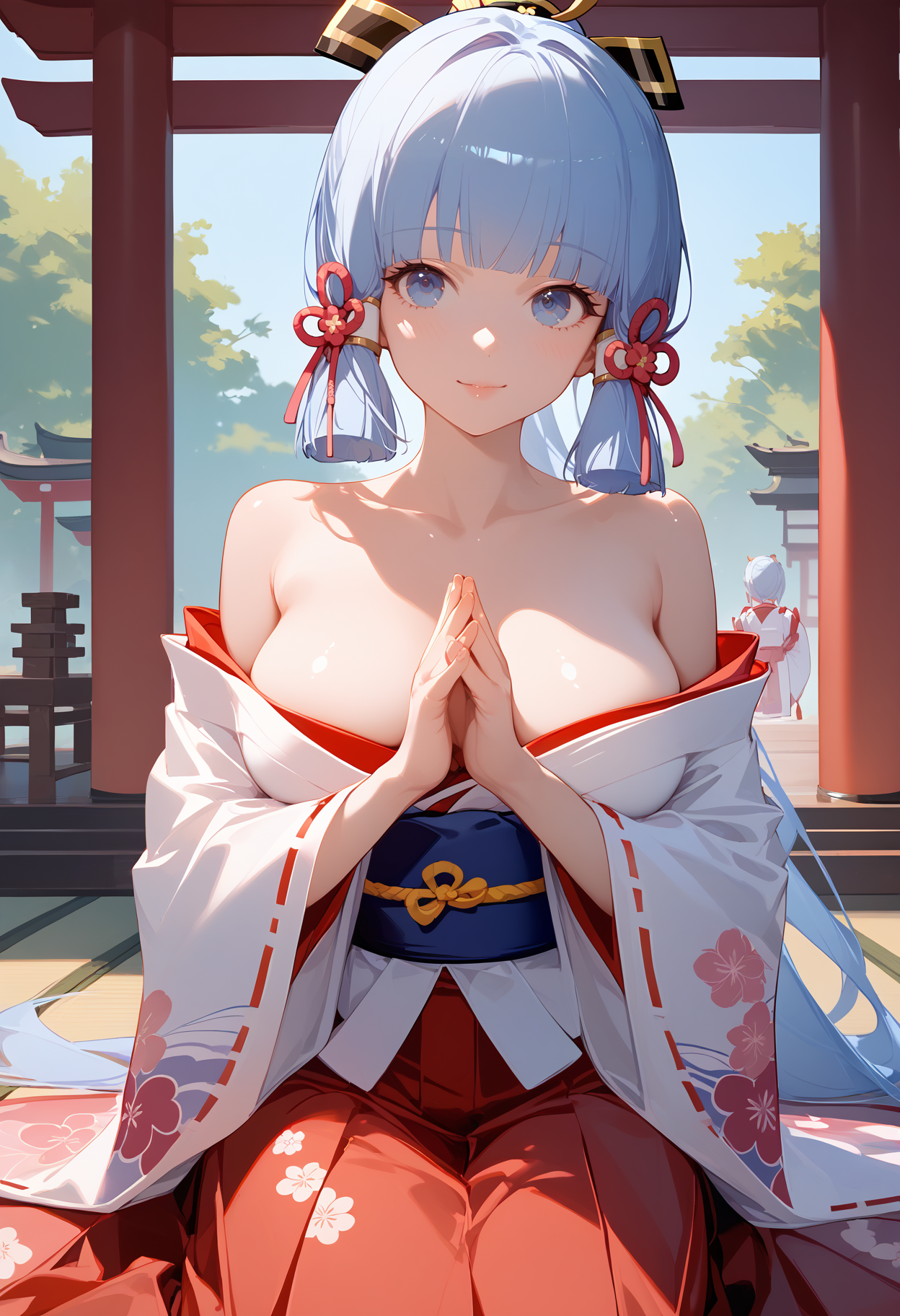 【AI特辑】原神 神里绫华 会员插画特辑 精选插画-第2张