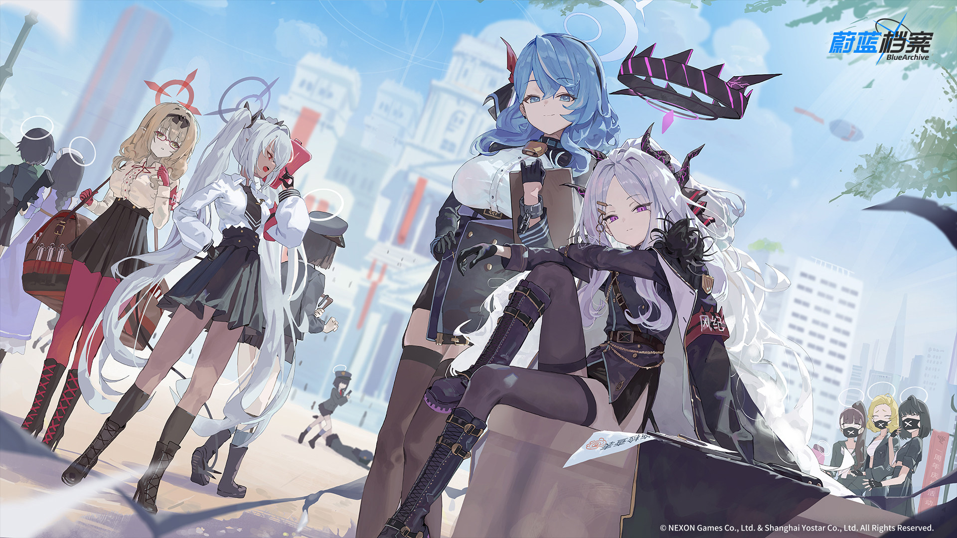【P站美图】碧蓝档案 天雨亚子 空崎日奈 女仆装 星铁 花火 插画美图推荐 P站美图-第1张