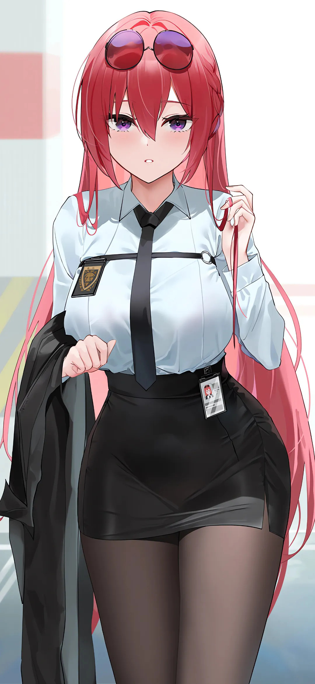 【动漫壁纸】绝区零 艾莲乔 初音未来 JK制服 就连说再见的资格我也不配 手机壁纸-第8张