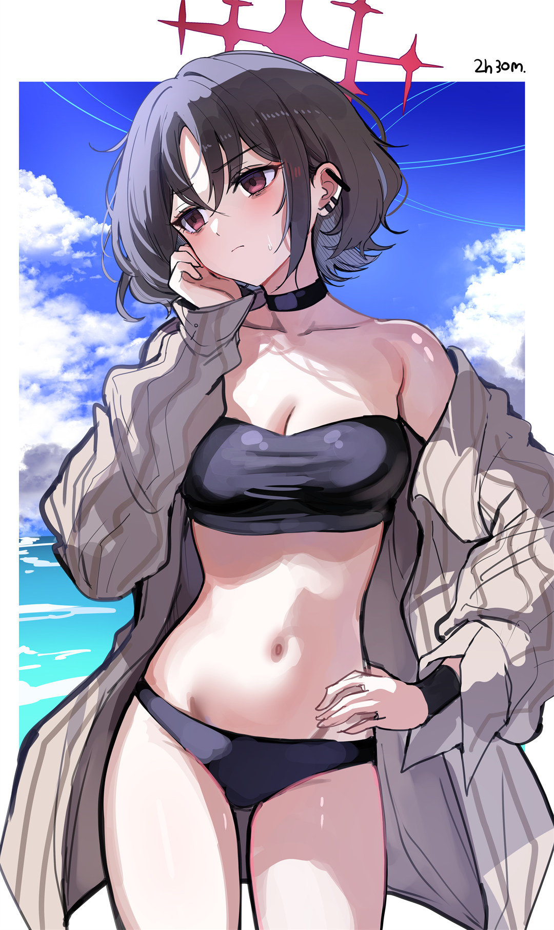 【插画精选】圣园弥香 哈啤酒 烧烤的美少女 星铁流萤 会员美图推荐 精选插画-第6张