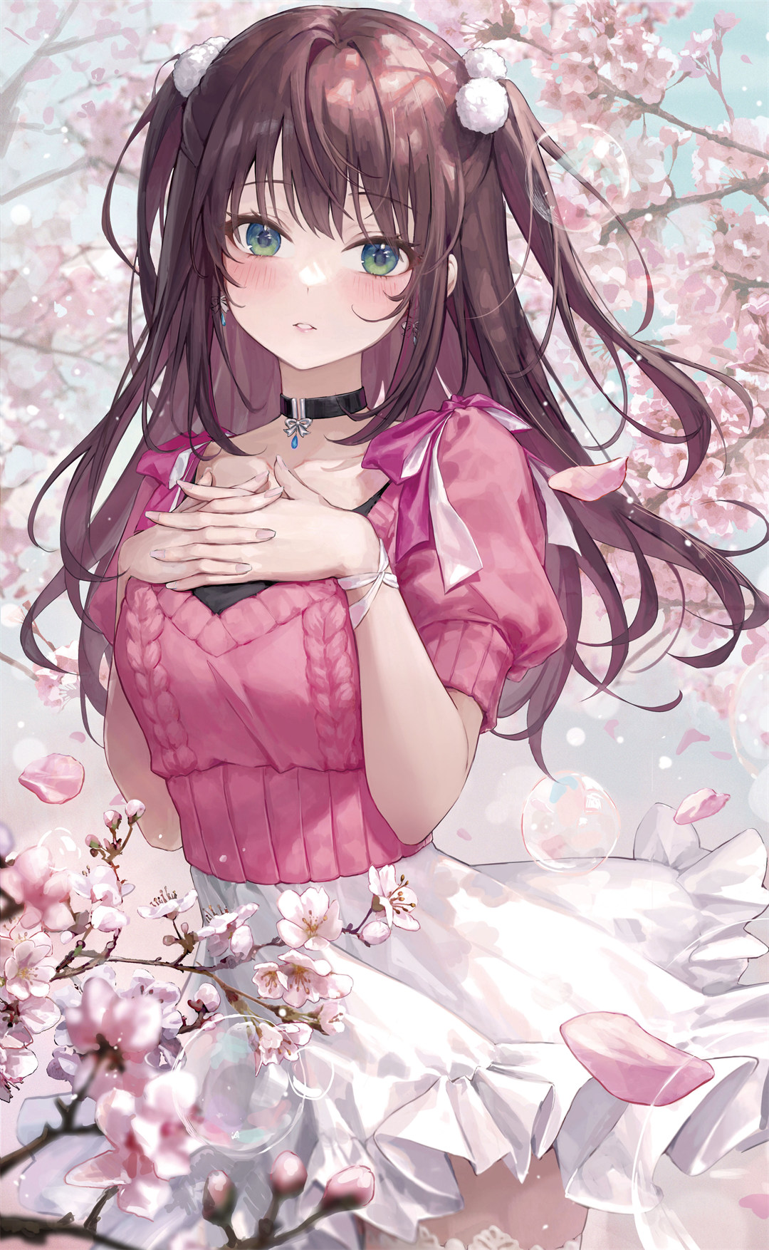 【P站美图】原神 芙宁娜 樱花 女子校生 女仆美少女 星铁 花火 插画美图推荐 P站美图-第9张
