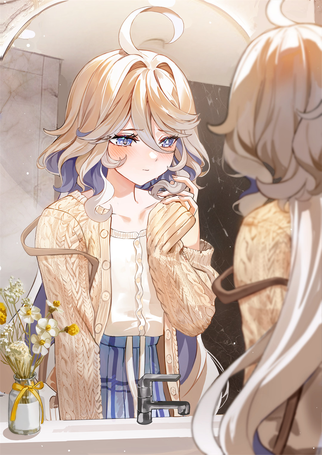 【P站美图】原神 芙宁娜 樱花 女子校生 女仆美少女 星铁 花火 插画美图推荐 P站美图-第10张