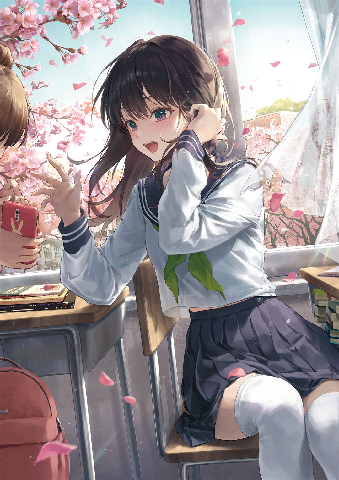 【P站美图】原神 芙宁娜 樱花 女子校生 女仆美少女 星铁 花火 插画美图推荐 P站美图-第11张