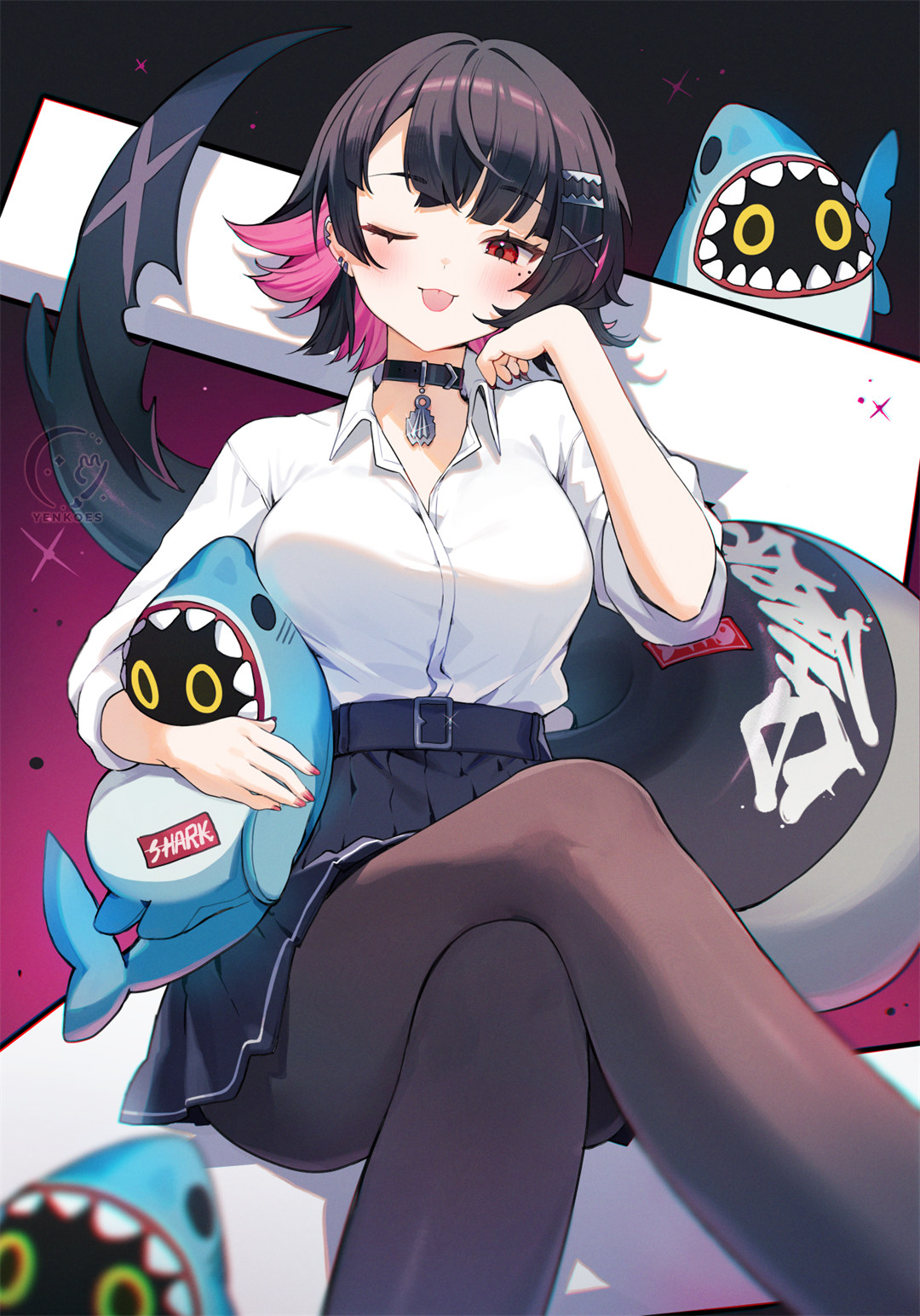 【P站美图】原神 芙宁娜 樱花 女子校生 女仆美少女 星铁 花火 插画美图推荐 P站美图-第14张