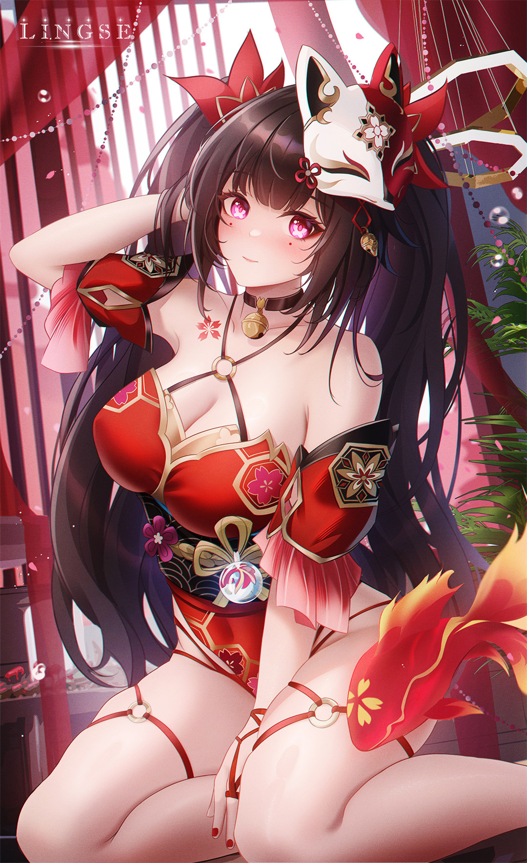 【P站美图】原神 芙宁娜 樱花 女子校生 女仆美少女 星铁 花火 插画美图推荐 P站美图-第16张
