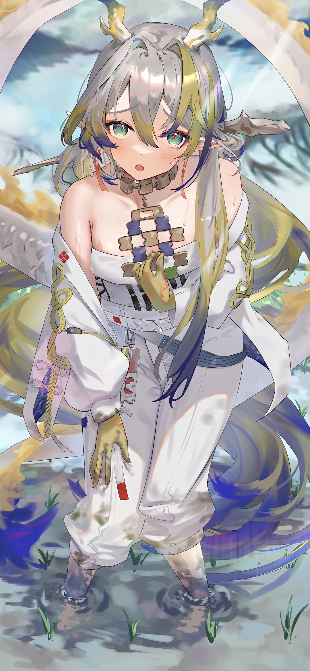 【动漫美图】星铁 卡芙卡 流萤 明日香 女仆美少女 JK白毛制服 手机壁纸-第4张