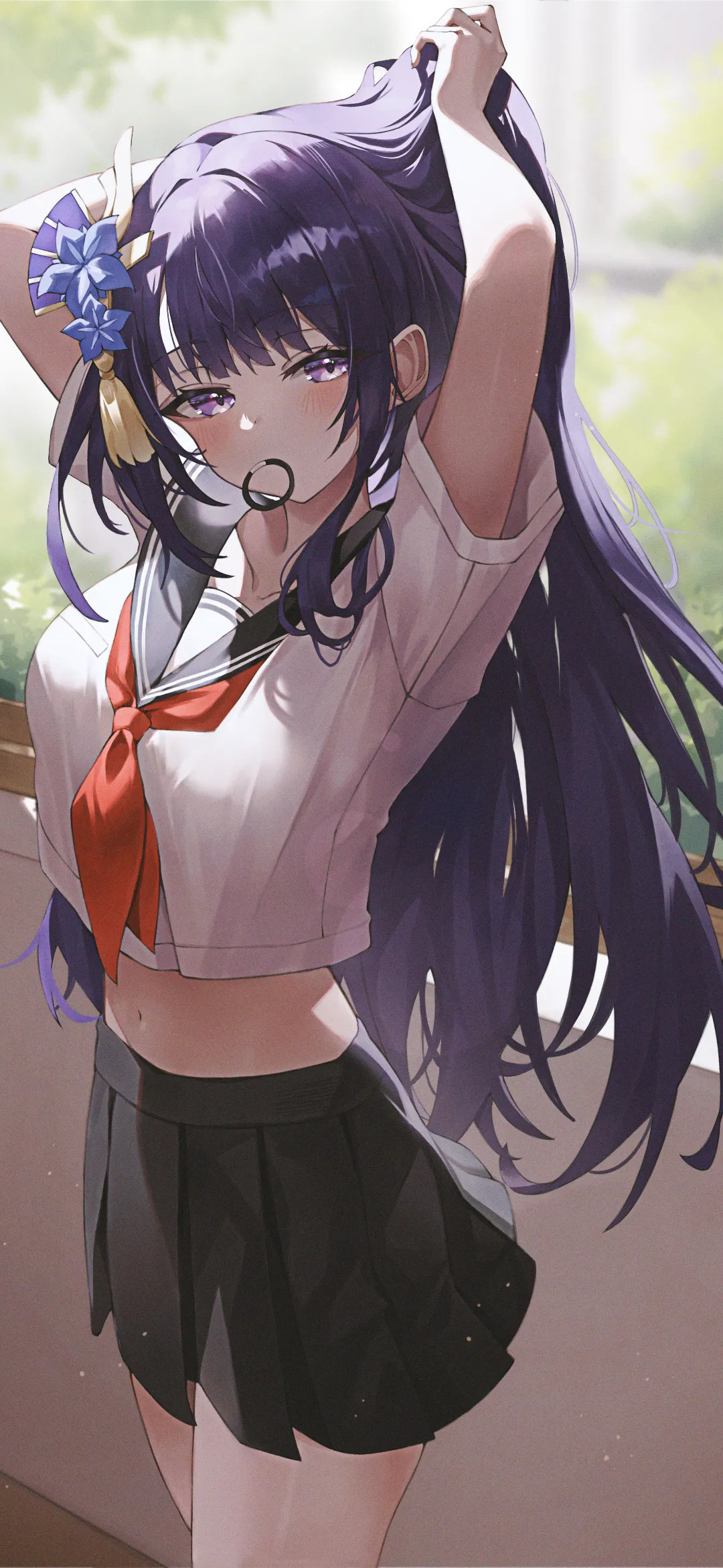 【动漫美图】星铁 卡芙卡 流萤 明日香 女仆美少女 JK白毛制服 手机壁纸-第7张