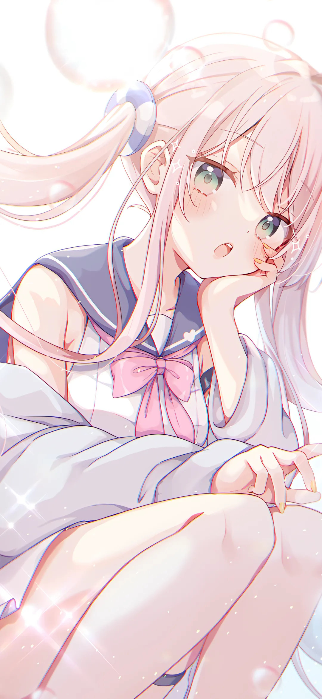 【动漫壁纸】双马尾美少女 小鸟游星野 运动 晾衣服 若是你不在 我该如何去爱 手机壁纸-第7张