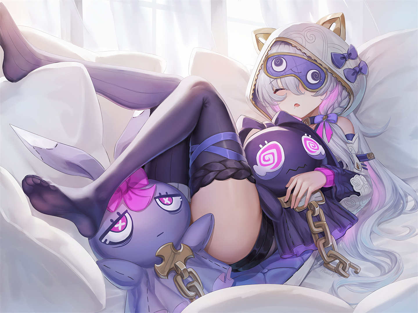 【动漫壁纸】双马尾美少女 小鸟游星野 运动 晾衣服 若是你不在 我该如何去爱 手机壁纸-第12张