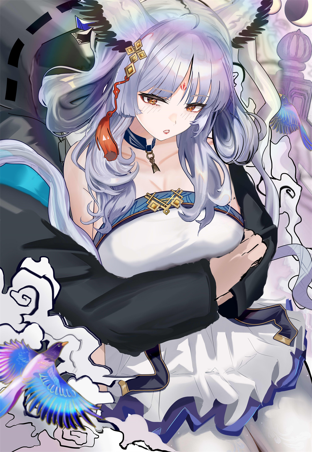 【P站美图】明日方舟 白面鸮 虚拟主播 魔界ノりりむ Fate 埃列什基伽勒 插画美图推荐 P站美图-第2张